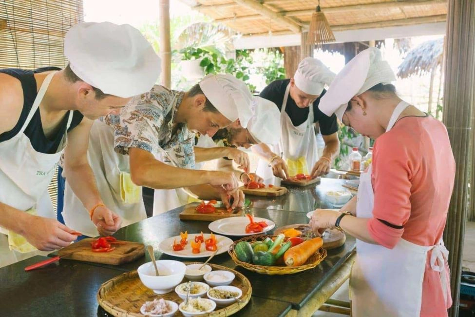 Day Tour | Explore Marble Mountain, An Bang Beach, Basket Boat, Cooking Class, Lantern Boat, and Night Market